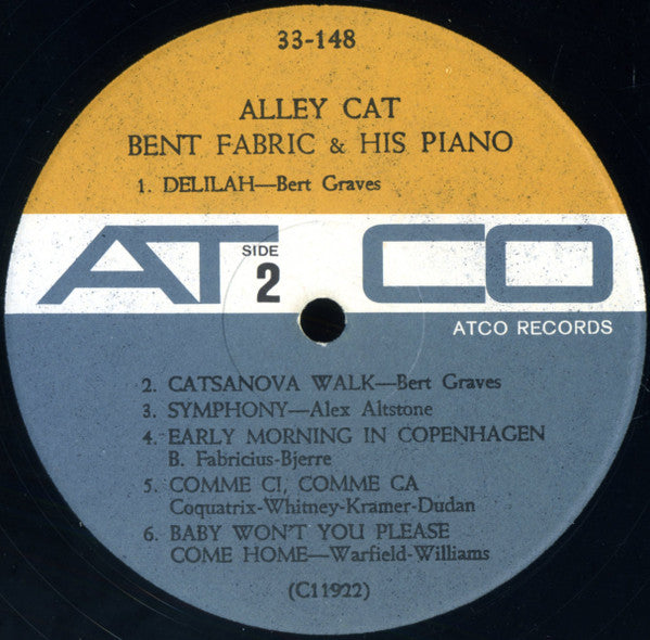 Bent Fabric : Alley Cat (LP, Album, Mono)