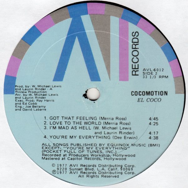 El Coco : Cocomotion (LP, Album)