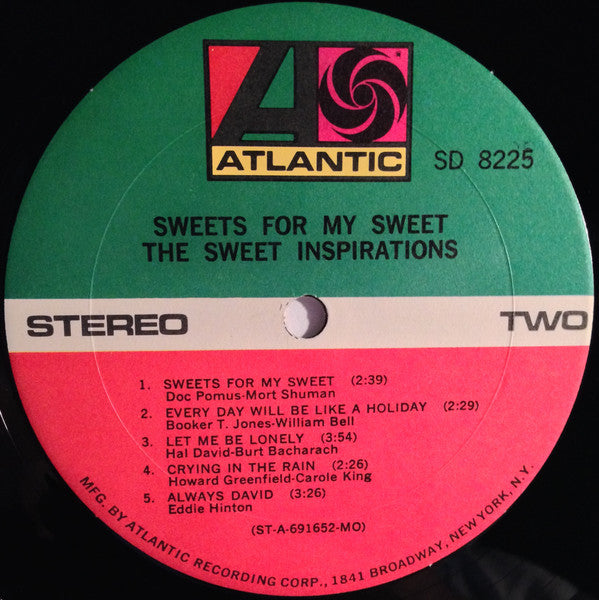 The Sweet Inspirations : Sweets For My Sweet (LP, Album, MO )