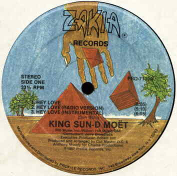 King Sun - D-Moet : Hey Love / Mythological Rapper (12", RE)