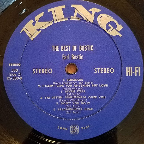 Earl Bostic : The Best Of Bostic (LP, Comp)