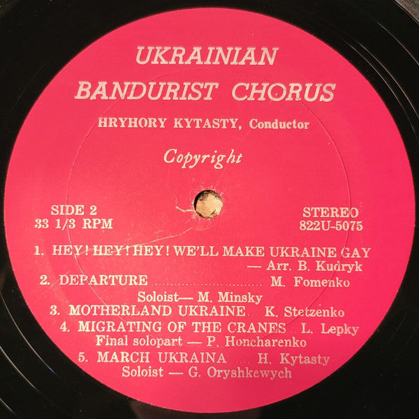 Ukrainian Bandurist Chorus* : Arise Ye People! (Вставай Народе!) (LP, Album)