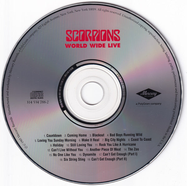Scorpions : World Wide Live (CD, Album, RE, RM)