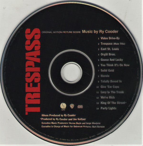 Ry Cooder : Trespass (Original Motion Picture Score) (CD, Album)