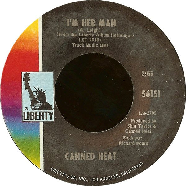 Canned Heat : Let's Work Together / I'm Her Man (7", Single, Styrene, She)