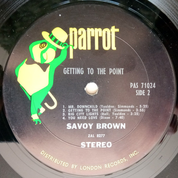 Savoy Brown : Getting To The Point (LP, Album, Ter)
