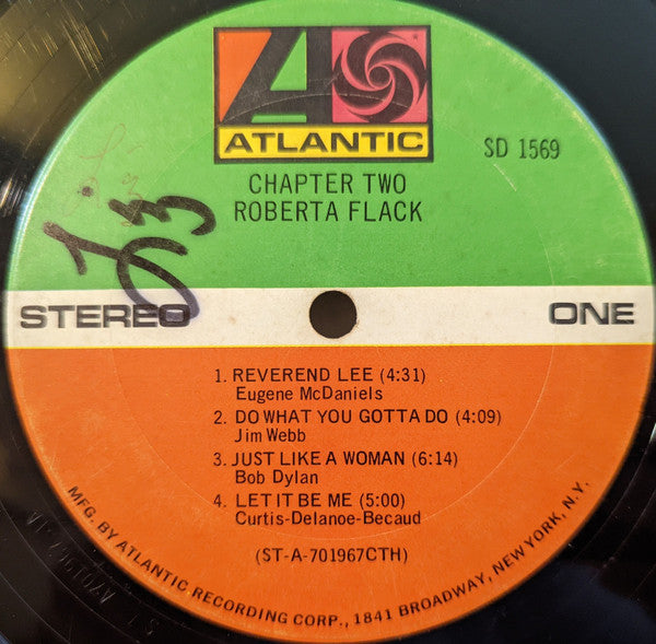 Roberta Flack : Chapter Two (LP, Album, Ter)