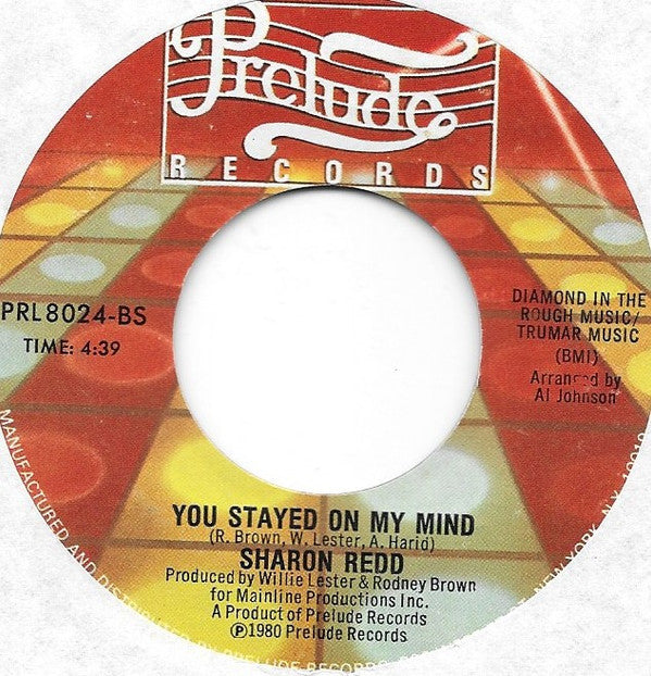Sharon Redd : Can You Handle It / You Stayed On My Mind (7", Styrene)
