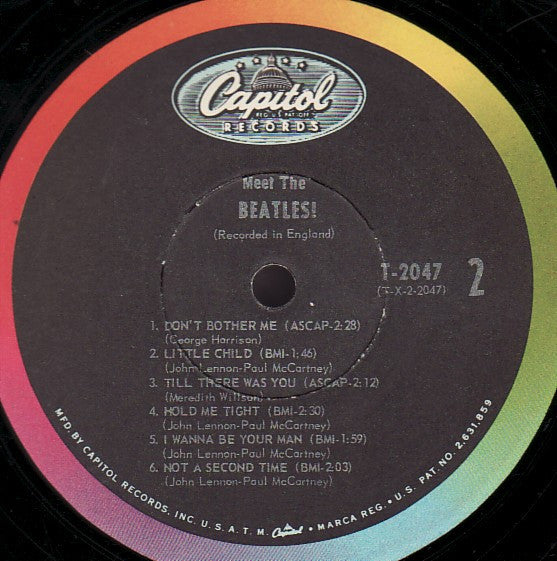 The Beatles : Meet The Beatles! (LP, Album, Mono, RP, 4th)