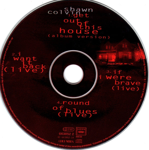 Shawn Colvin : Get Out Of This House (CD, Single)