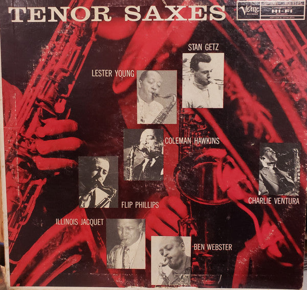 Various : Tenor Saxes (LP, Comp, Mono)