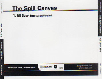 The Spill Canvas : All Over You (CD, Single, Promo)