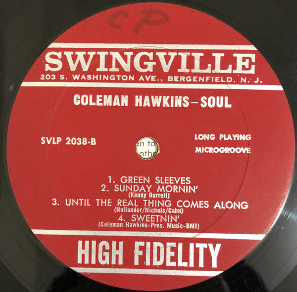 Coleman Hawkins : Soul (LP, Album, Mono)