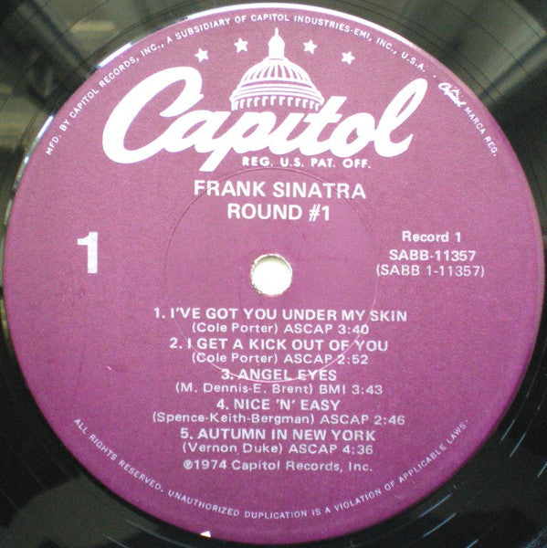 Frank Sinatra : Round #1 (2xLP, Comp, Mono, RE, Gat)