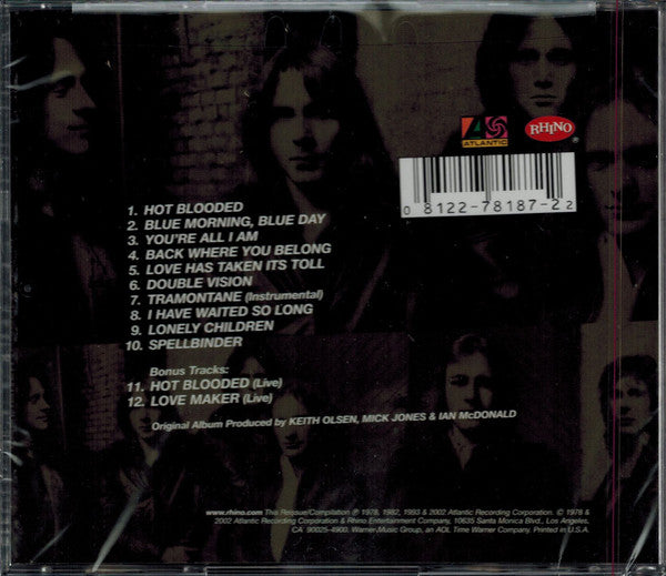 Foreigner : Double Vision (CD, Album, RE, RM)