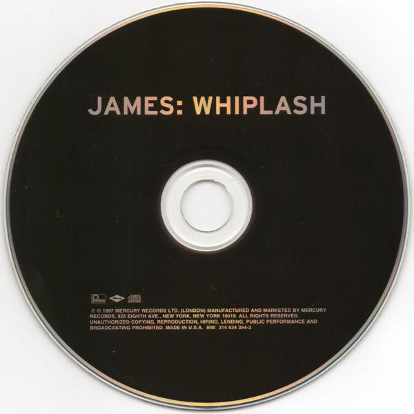 James : Whiplash (CD, Album)
