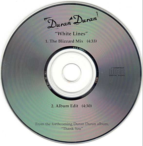 Duran Duran : White Lines (CD, Promo)