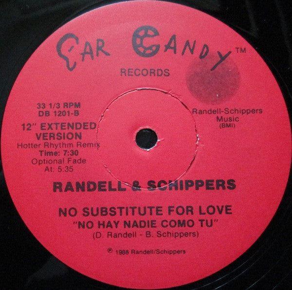 Randell & Schippers : No Substitute For Love "No Hay Nadie Como Tu" (12")