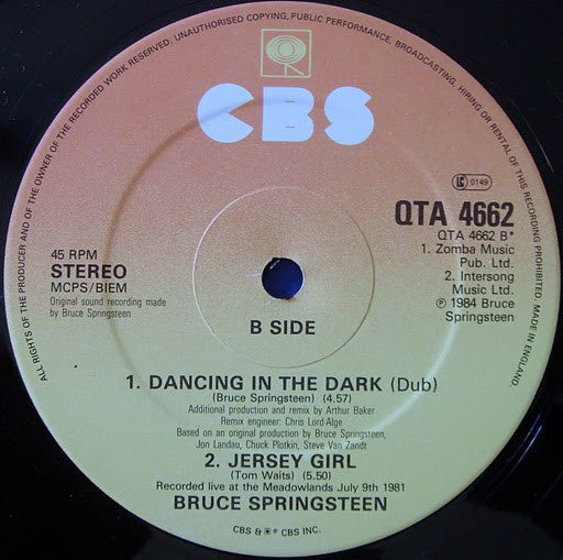 Bruce Springsteen : Cover Me (12")