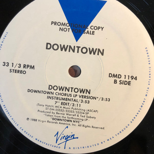 Downtown (10) : Downtown (12", Promo)