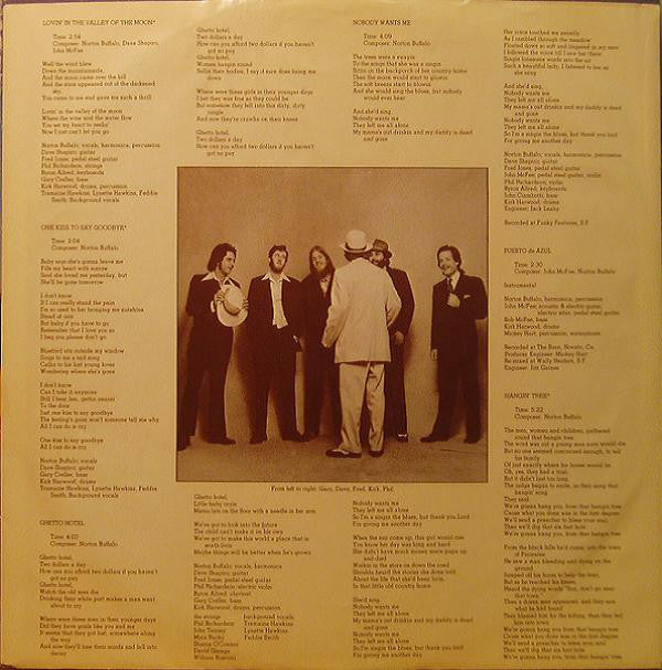 Norton Buffalo : Lovin' In The Valley Of The Moon (LP, Album, Los)