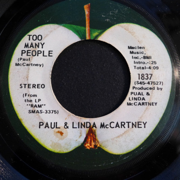 Paul & Linda McCartney : Uncle Albert/Admiral Halsey (7", Jac)