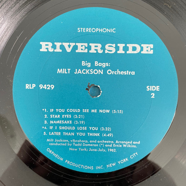 Milt Jackson Orchestra : Big Bags (LP, Album)