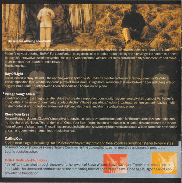 Leon Parker : Belief (CD, Album, RE)