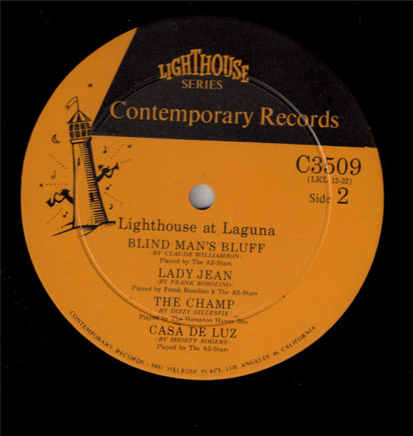 Howard Rumsey's Lighthouse All-Stars ✳ Barney Kessel ✳ Hampton Hawes Trio With Shelly Manne : Lighthouse At Laguna (LP, Album)