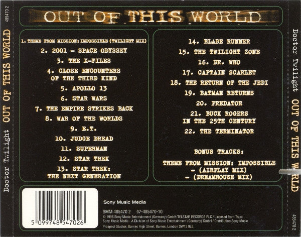Doctor Twilight : Out Of This World (CD, Album)