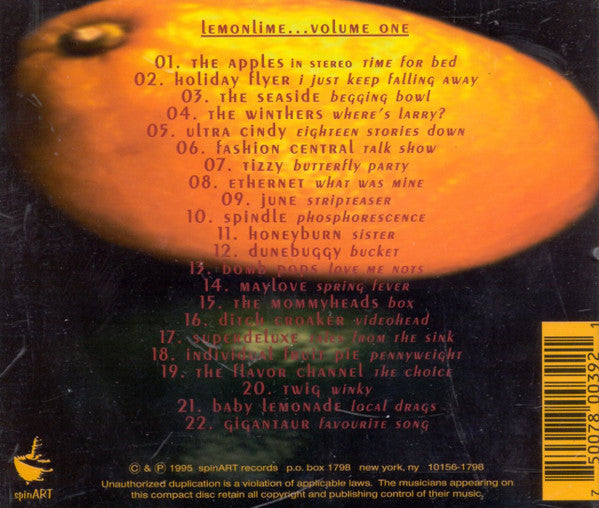 Various : LemonLime Volume One...A Pop Compilation (CD, Album, Comp)