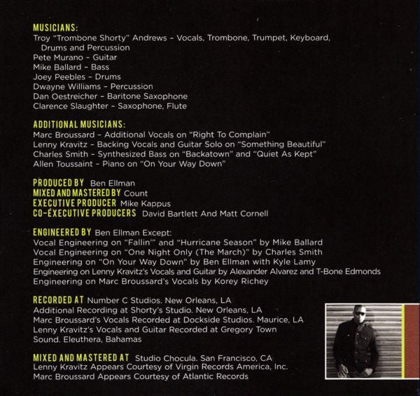 Trombone Shorty : Backatown (CD, Album)