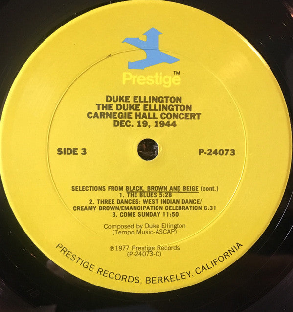 Duke Ellington And His Orchestra : The Duke Ellington Carnegie Hall Concerts (December 1944) (2xLP, Album)
