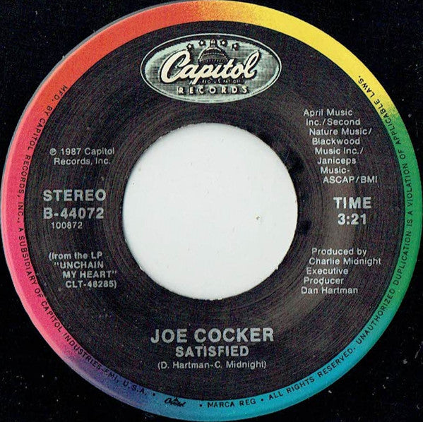 Joe Cocker : Unchain My Heart (7")