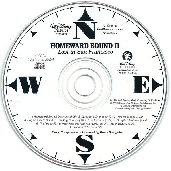 Bruce Broughton : Homeward Bound II: Lost In San Francisco (An Original Soundtrack) (CD, Album)