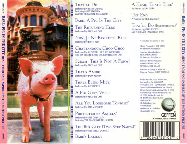 Various : Babe: Pig In The City (Music From And Inspired By The Motion Picture) (CD, Album)