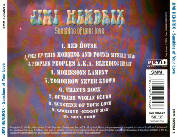 Jimi Hendrix : Sunshine Of Your Love (CD)