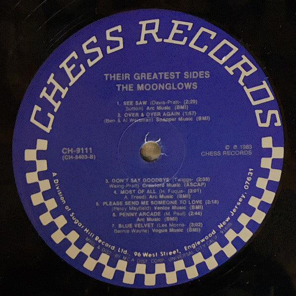 The Moonglows : Their Greatest Sides (LP, Album, Comp, Pin)