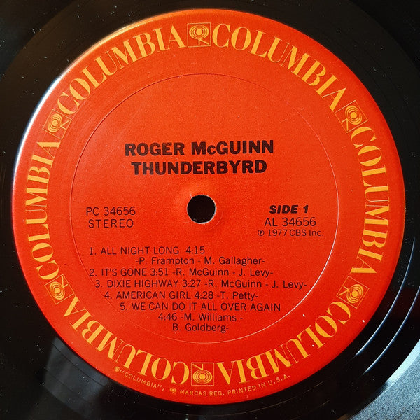 Roger McGuinn : Thunderbyrd (LP, Album, San)