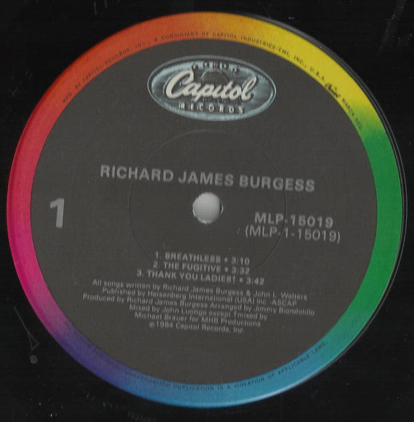 Richard James Burgess : Richard James Burgess (LP, MiniAlbum, Win)
