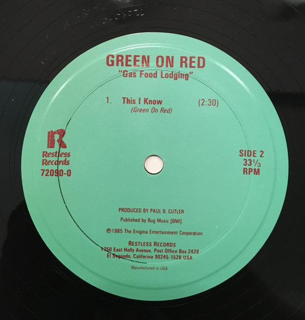 Green On Red : Gas Food Lodging (10", Single)