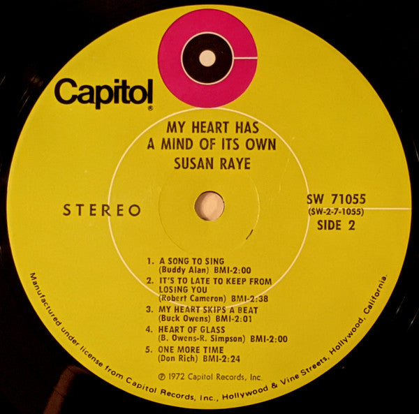 Susan Raye : My Heart Has A Mind Of Its Own (LP, Album)