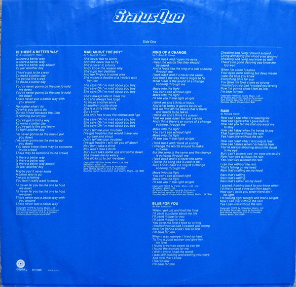 Status Quo : Status Quo (LP, Album)