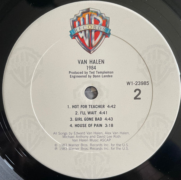 Van Halen : 1984 (LP, Album, Club)