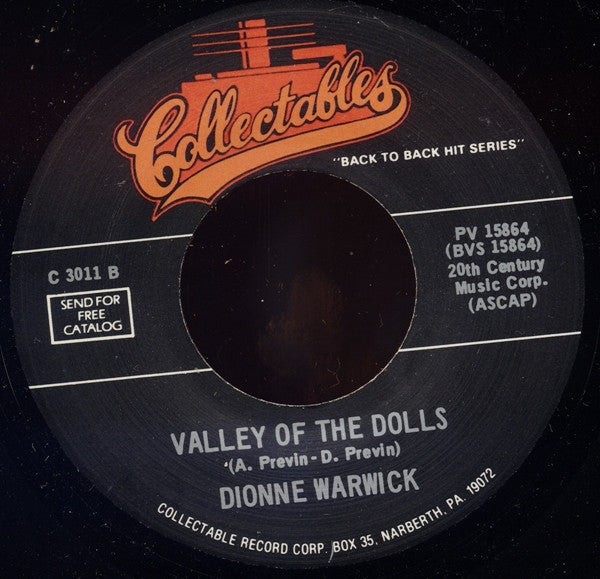 Dionne Warwick : Alfie / Valley Of The Dolls (7")