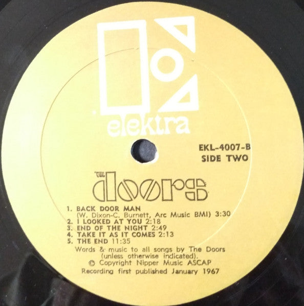 The Doors : The Doors (LP, Album, Mono, Abb)