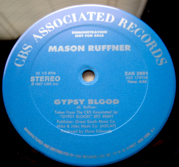 Mason Ruffner : Gypsy Blood (12", Promo)