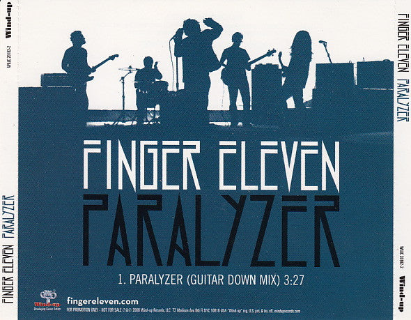 Finger Eleven : Paralyzer (CD, Single, Promo)