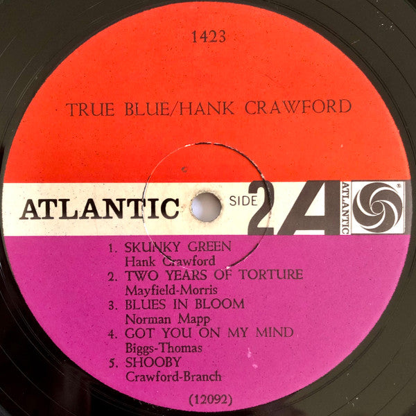 Hank Crawford : True Blue (LP, Album, Mono, MGM)