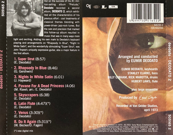 Eumir Deodato : Deodato 2 (CD, Album, RE, RM)